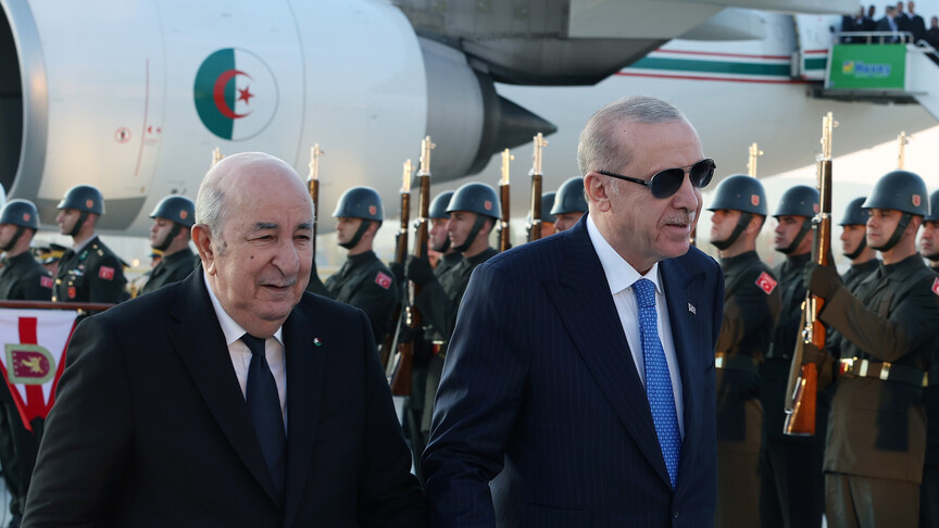 Cumhurbaşkanı Erdoğan, Cezayir Cumhurbaşkanı Tebbun’u karşıladı